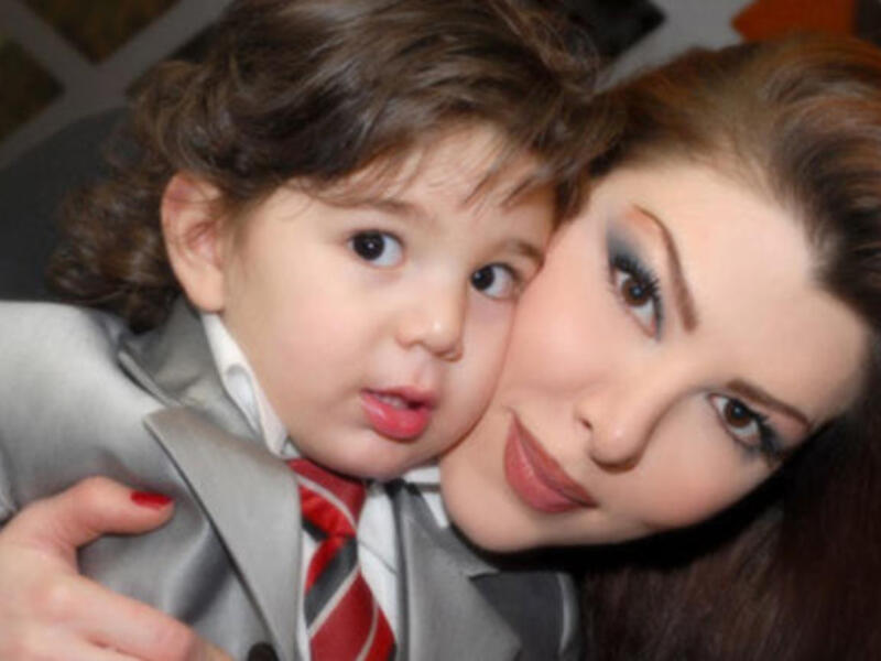 Abeer Shams and her son Khaldoun
