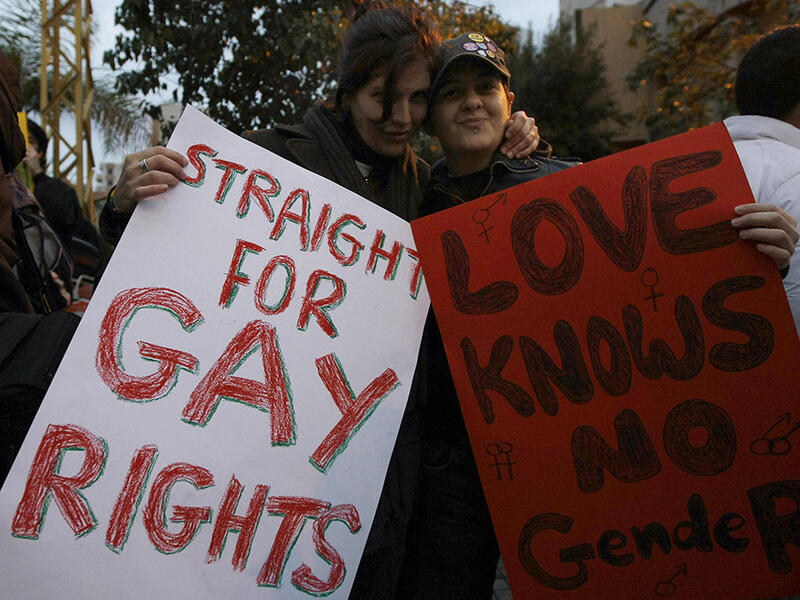 Human rights nonprofit Helem has been openly operating in Lebanon for over ten years, fighting the Arab world’s discrimination against the LGBTQ community and even earning some recognition from the government for its sexual health services. Membership is open to allies as well as sexual minorities. (AFP/Joseph Barrak)