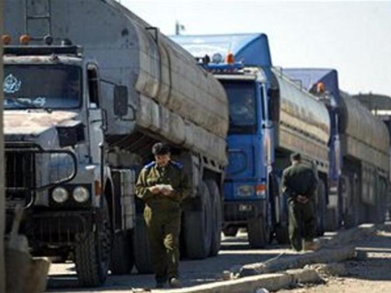 Land transport activity is continuing at 80,000 trucks per year