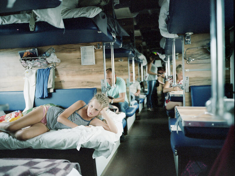 After the train leaves the stop she brings you bed sheets (calvertjournal.com)