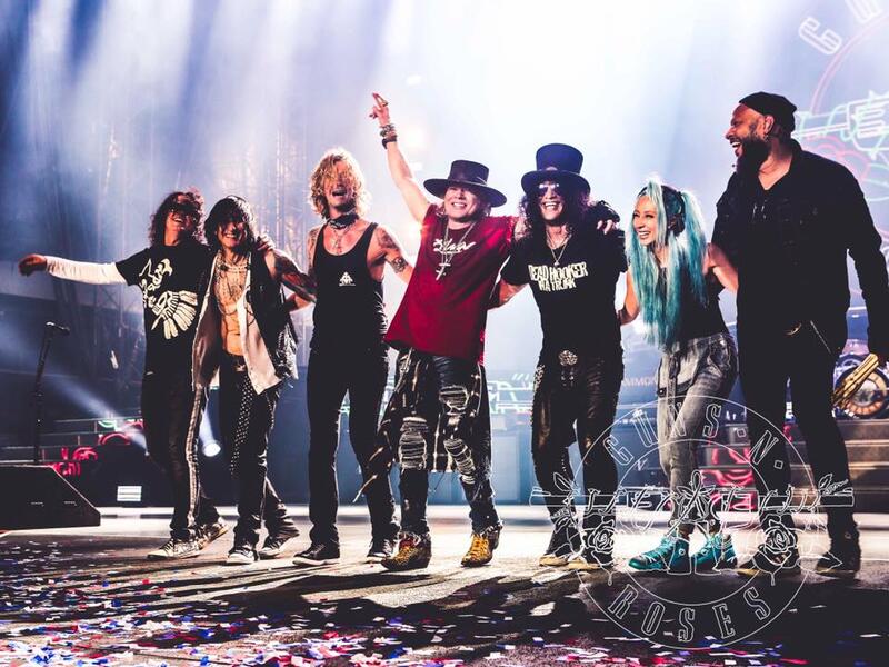 The band, featuring Axl Rose and Slash, will perform at Autism Rocks Arena on March 3. (Facebook)