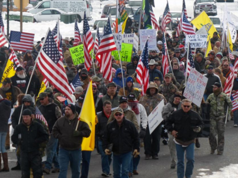 A militia has taken over a US government building, but people are wondering how different the situation would have been if they were Muslim. (Twitter)