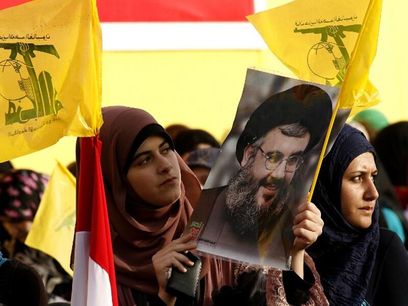 Hezbollah supporters at a rally (image used for illustrative purposes)