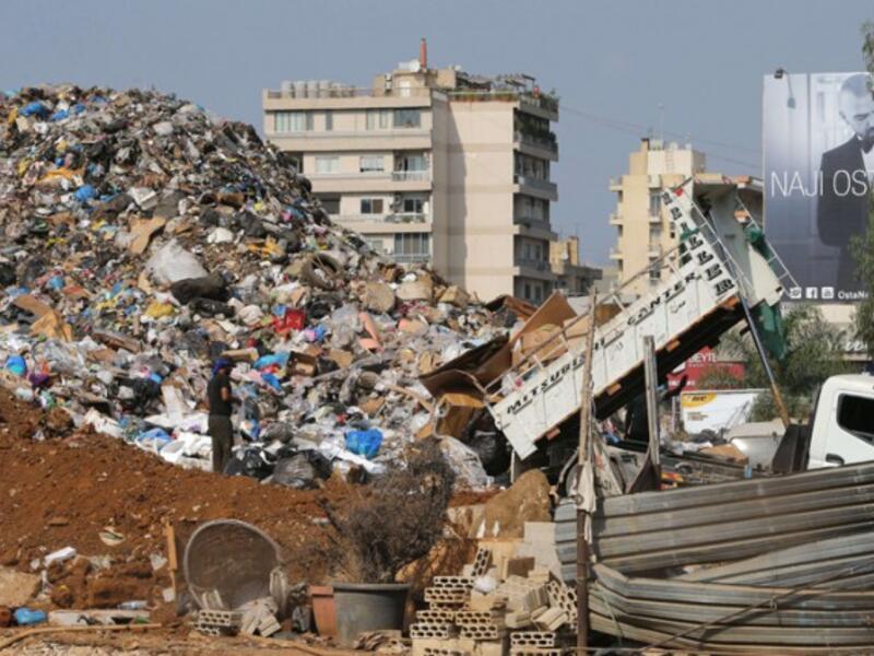 Lebanon's environmentalists have long argued against the export of the country's waste for ethical reasons. (AFP/Joseph Eid)