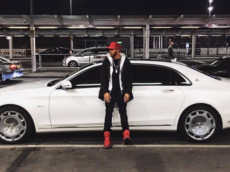 Hamilton and his sexy Maybach! (Facebook)