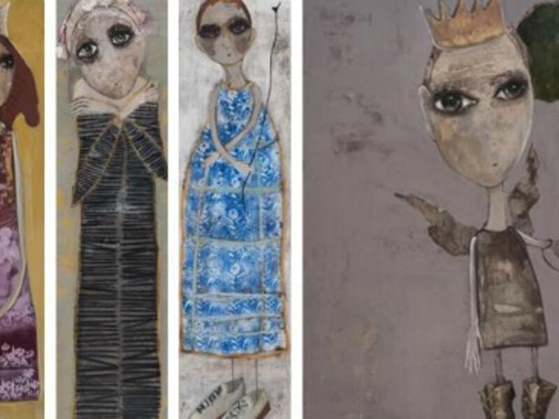 The Magic Thread, painting exhibition by Soad Mardam Bey (Al Ahram Weekly)