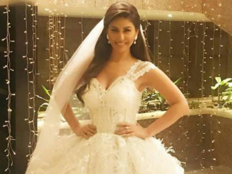Mai Sleem wore a wedding dress as part of her role in the series Al Rihla The Trip designed by Vivian Moawad