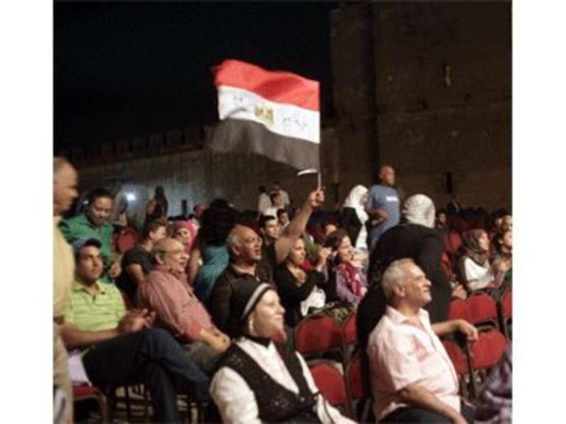 Audience at the 21st Citadel Festival for Music and Singing.