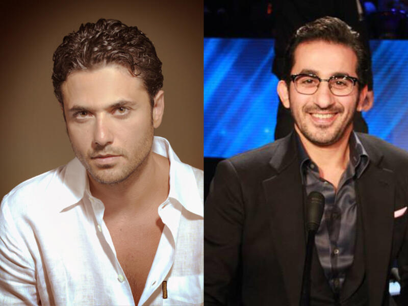Ahmed Ezz and Ahmed Helmy will be starring alongside Nour in different productions. (Image: Albawaba edit)