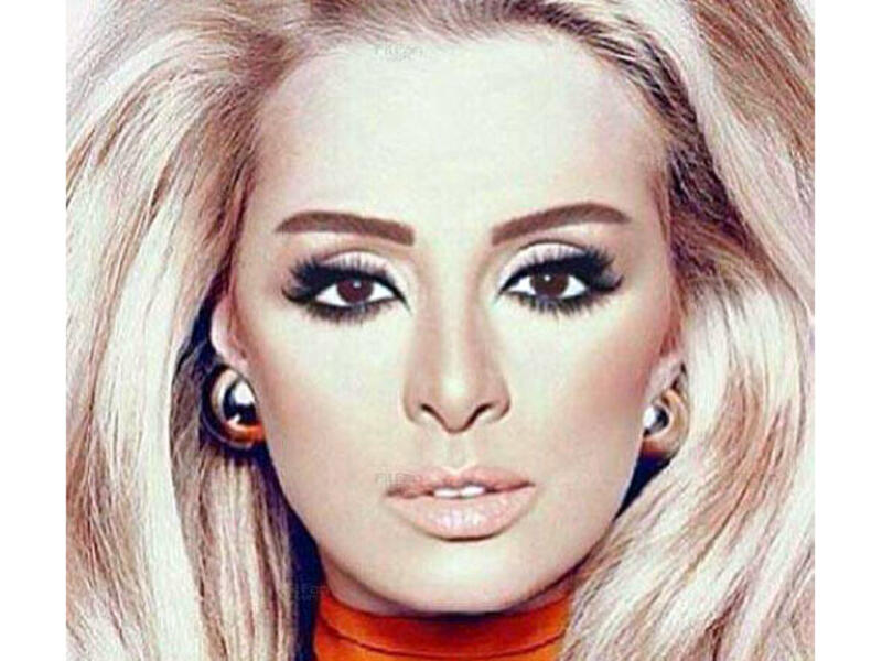 The picture of a blonde Angham creating a buzz amongst her fans. (Image: Facebook)