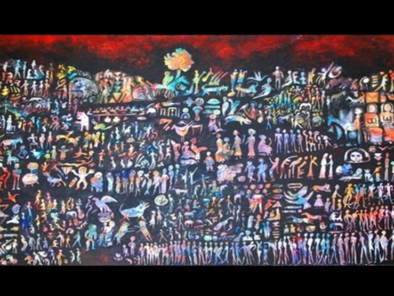 Syrian artist Bassem al-Sayer portrays the influence of ancient civilizations in contemporary art pieces.