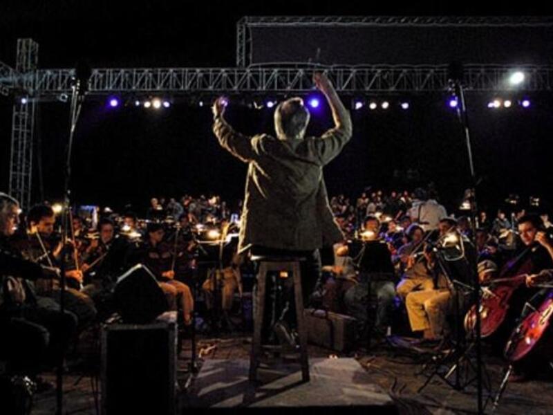 The Cairo Symphony Orchestra in full swing.