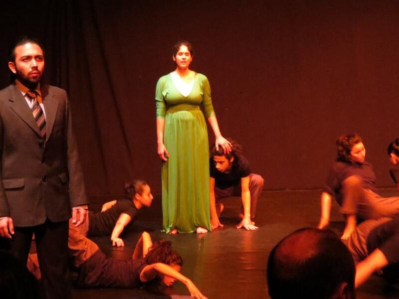 Dancers during "Ritual Regression" (Daily News Egypt/Thoraia Abou Bakr)