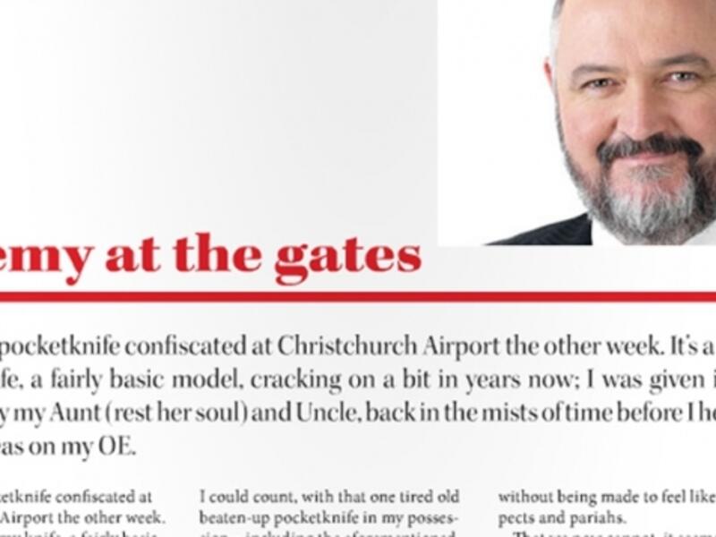In Richard Prosser's world, not only are all Muslim men terrorists, but anyone who looks like a Muslim should be banned from flying on Western-owned airlines. (Photo courtesy of Facebook.)
