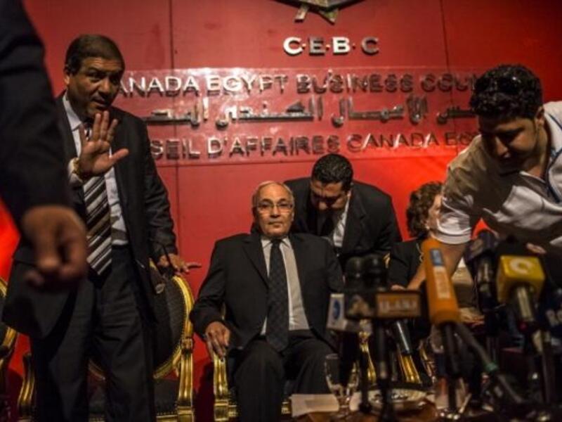 Ahmed Shafiq during the Egyptian presidential run-off