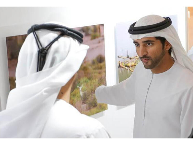 HH Sheikh Hamdan bin Mohammed Al Maktoum at Art Dubai 2013. (Image: Art Dubai)