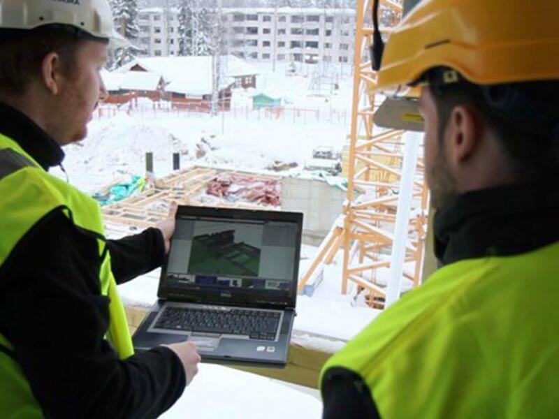 Engineers at a construction sight