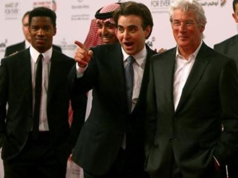 Jarecki, Director of the film 'Arbitage,' stands with US actor Richard Gere at the opening ceremony of the ADFF