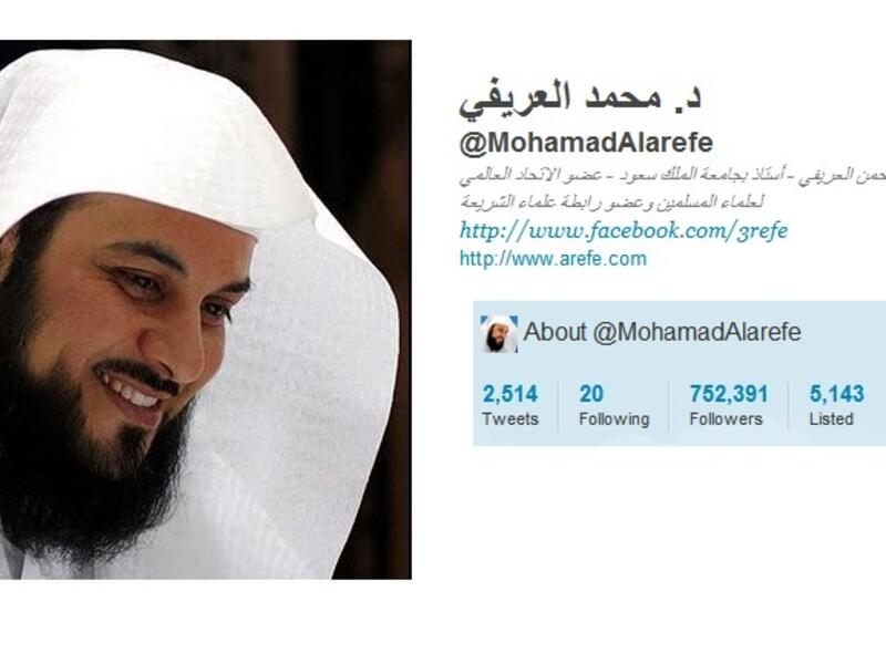 Al-Arefe’s televised fatwas and Twitter statements have regularly been a source of contention among religious and political circles. (Twitter / File photo)