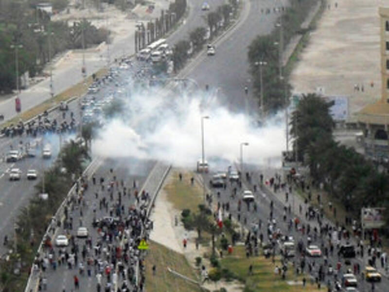Bahrain authorities have used an unprecedented amount of tear gas to crackdown on anti-government protests, with more than 39 people dying from tear gas-related attacks since 2011 (AFP/Getty Images)