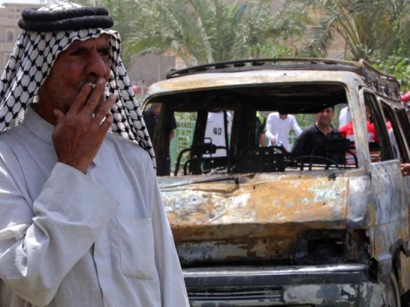 Eight suicide bombers killed six people in Iraq on Sunday in a wave of coordinated attacks on Baghdad. (AFP/File)