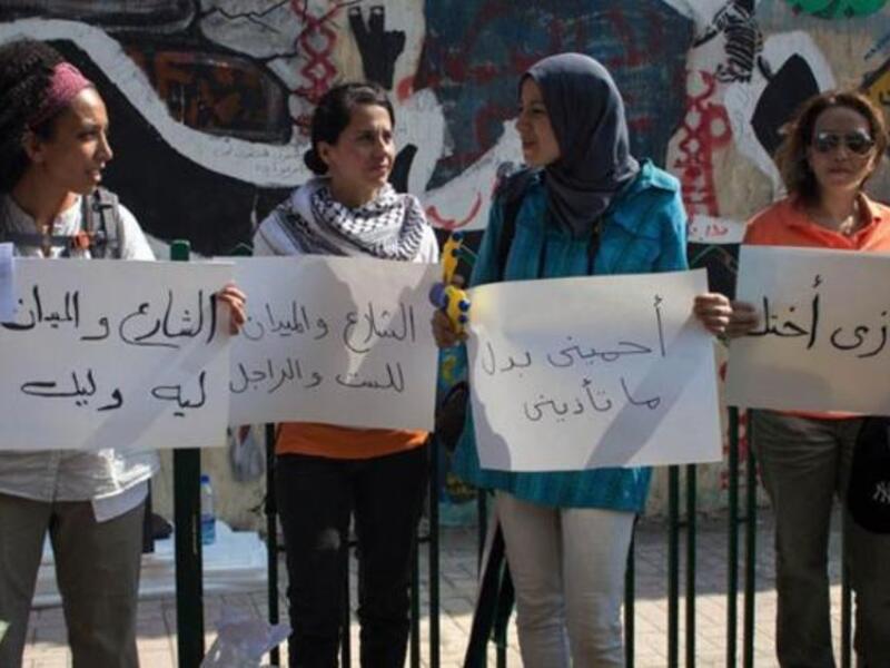 Demonstrations for an Eid without harassment in Egypt (Photo courtesy of Imprint's Facebook page)