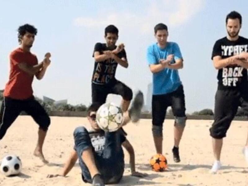 Five freestyle football fanatics have put Dubai on the ‘Gangnam Style’ map with their own twists - and turns - on the dance craze.