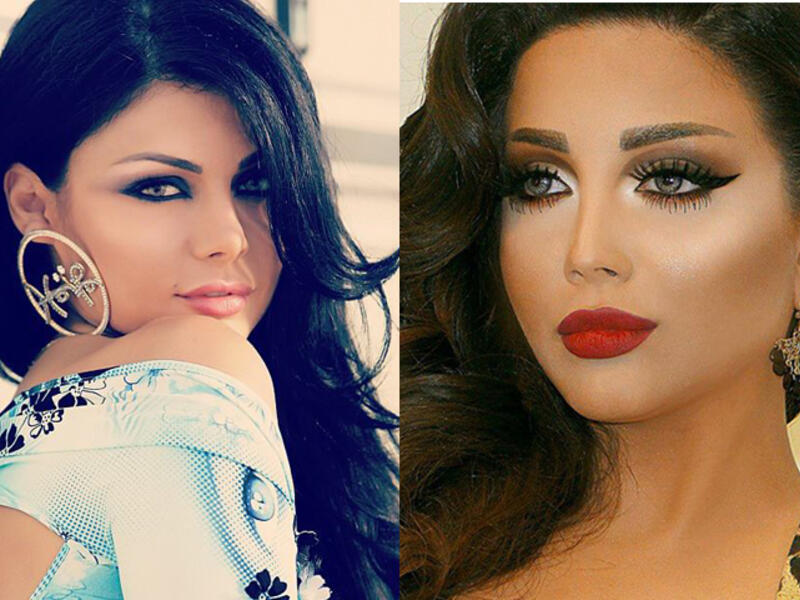 Sisters Haifa Wehbe and Rola Yamout are on very bad terms. (Image: Facebook)