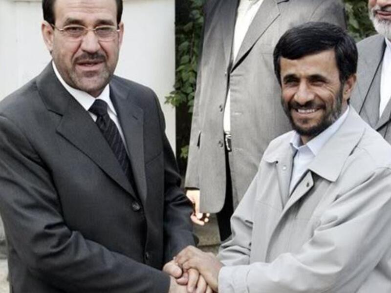 Iraqi PM Nouri Al Maliki and Iranian president Ahmadinejad