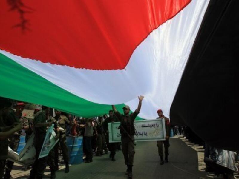 Palestinians celebrate Nakba. AFP Photo
