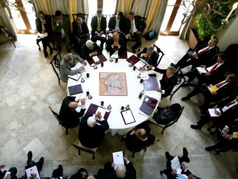 Peace talks get their turn at the table in the Middle East's quagmire (image Jordan peace summit, used for illustrative purposes)
