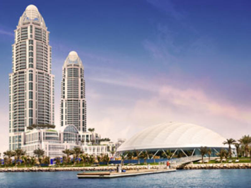 The twin towers are expected to be finished in 2016