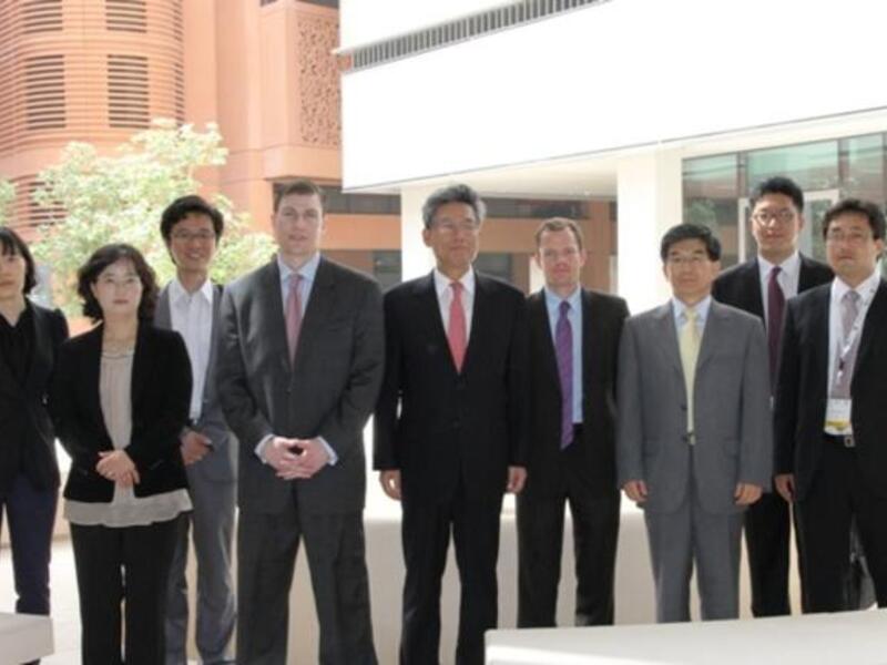 Members from Global Green Growth Institute during their visit to Masdar Institute