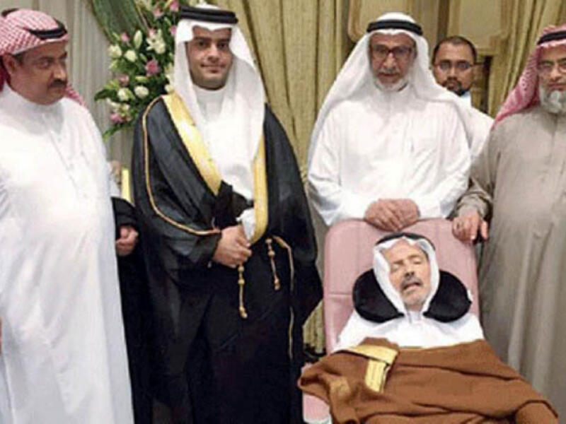 Despite reluctance from the hospital, a Saudi groom demanded his father be transported to the wedding ceremony site, life-support machines and all. (Twitter)