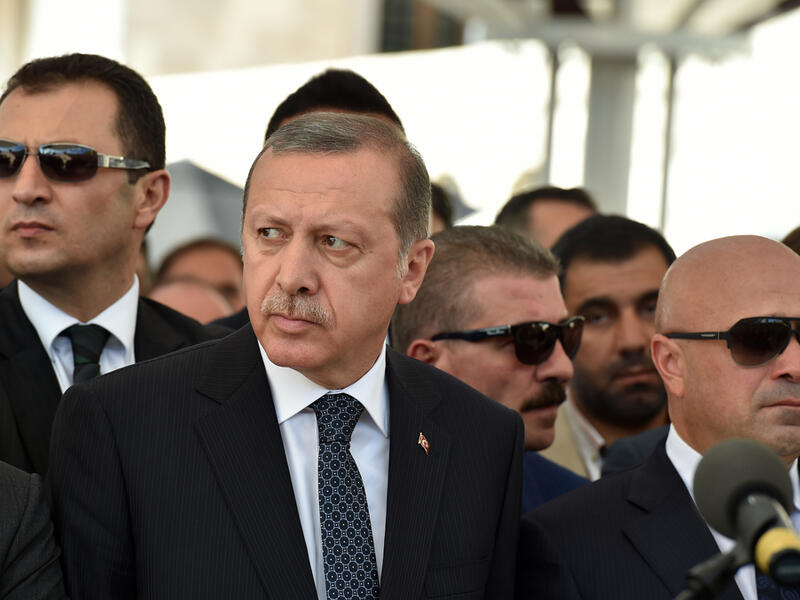 Outside the court on Wednesday, Erdogan's supporters waved banners and called for the death penalty, which was abolished in Turkey in 2004 when the country was seeking admission to the European Union (Shutterstock/File Photo)