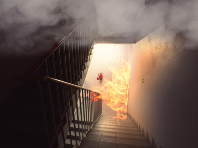 "The RAK civil defense firefighters managed to put out the fire and suck out the accumulated smoke" (Shutterstock/File)