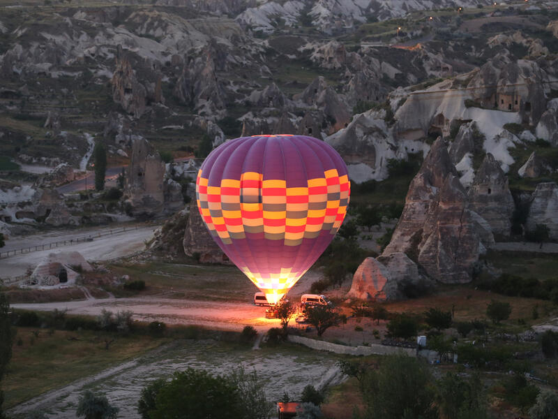 Hot Air Balloon in Cappadocia Valleys, Turkey (Shutterstock/File Photo)