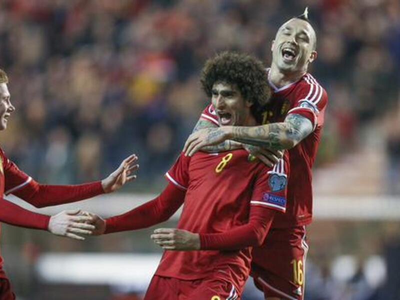 لاعب الوسط البلجيكي مغربي الأصل مروان فيلايني (مانشستر يونايتد)