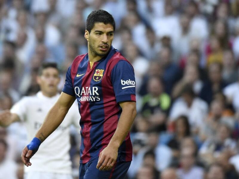 Suarez during El Clasico
