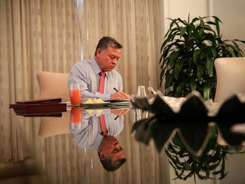 ألف كتابًا بعنوان "فرصتنا الأخيرة: السعي نحو السلام في وقت الخطر" تحدث عن الصراع في الشرق الأوسط والعقبات التي تواجه حل هذا الصراع، كما وكتب 6 أوراق نقاشية لدعم عملية الإصلاح والحوار والديموقراطية في الأردن.
