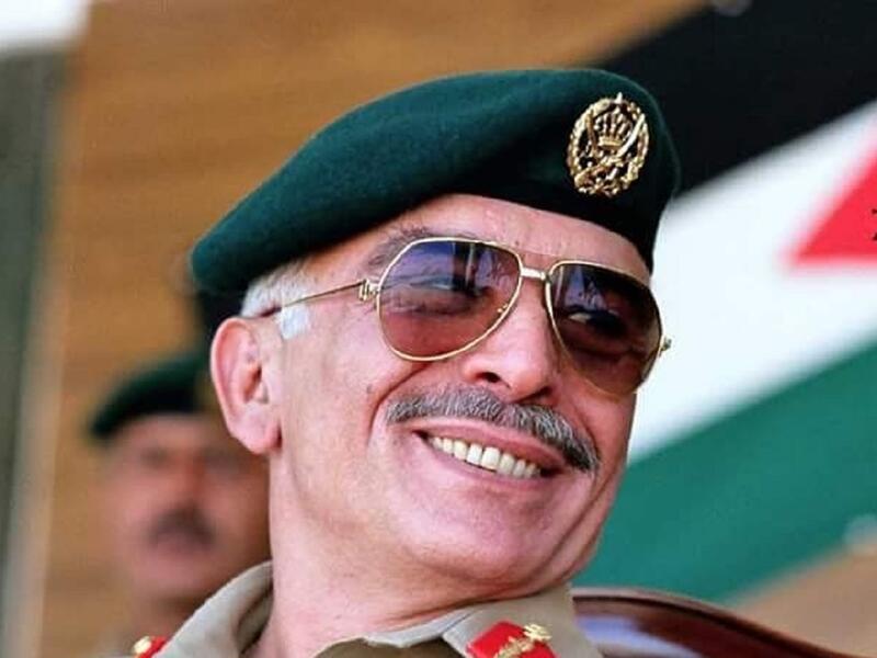 ولد في عمّان في 14 نوفمبر 1935، وكان الابن البكر للأمير طلال بن عبد الله والأميرة زين الشرف بنت جميل.