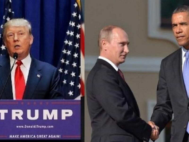 "تعهد ترامب بتحسين العلاقات مع روسيا" وقال بأنه سيقيم علاقات أفضل مع روسيا التي تفرض عليها الولايات المتحدة عقوبات اقتصادية لتدخلها في أوكرانيا ودعمها لنظام الأسد في سوريا. لكن أوباما قال،إنه سيحاول إقناع ترامب بإبقاء الأوامر التي تضمنت عقوبات اقتصادية ضد روسيا