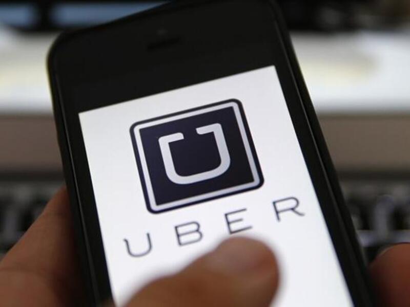 The Uber app. (File photo)