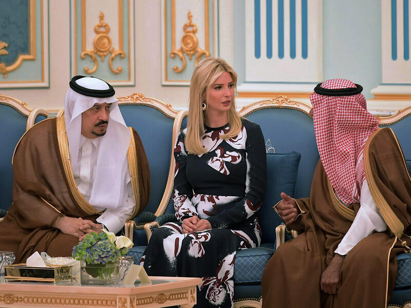 Trump's daughter Ivanka was the real star of the show with the hashtag #بنت_ترامب (Trump's daughter) trending top in Saudi Arabia. (AFP) 