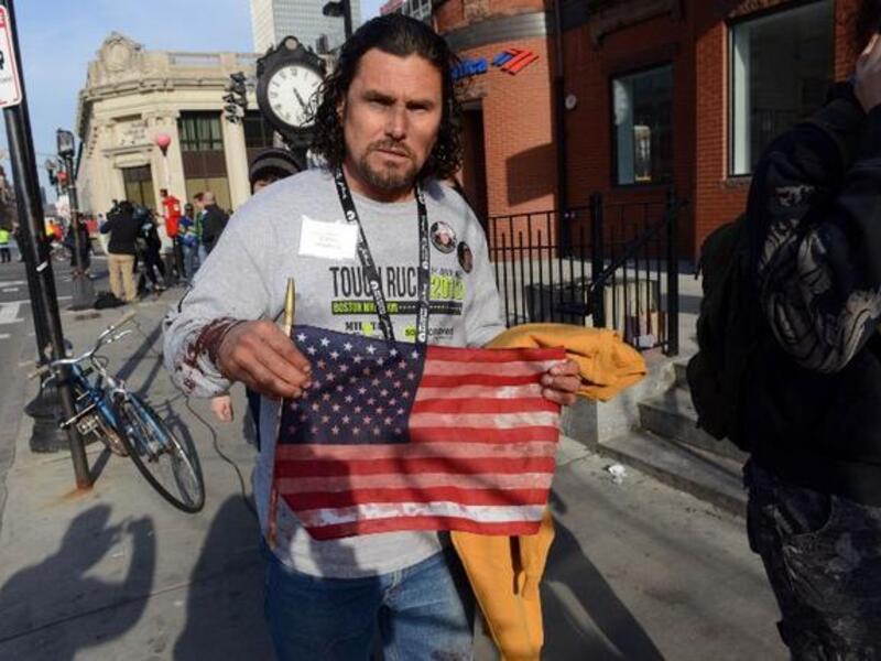 Carlos Arredondo, who was at the finish line of the 117th Boston Marathon when two explosives detonated.
