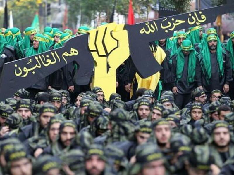 Hezbollah members are seen during Ashura commemorations in southern Beirut in October. (AFP/ File)