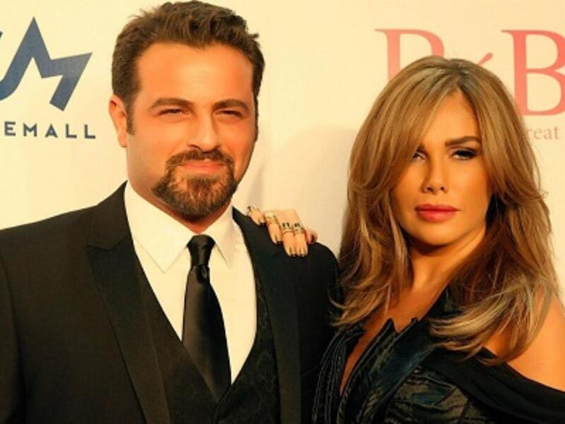 Nicole Saba stands by her hubby Youssef el Khal's bedside while he's in hospital. (File photo)