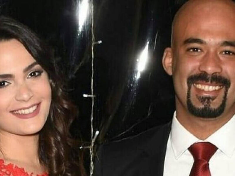 الفنان الراحل هيثم أحمد زكي وخطيبته إنجي سلامة
