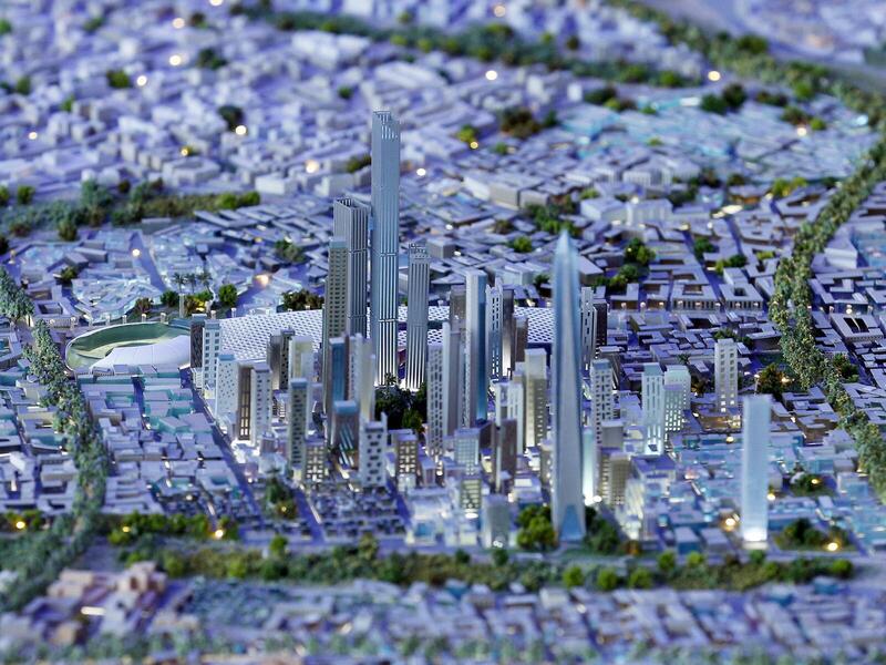 مجسم للعاصمة الجديدة في مصر