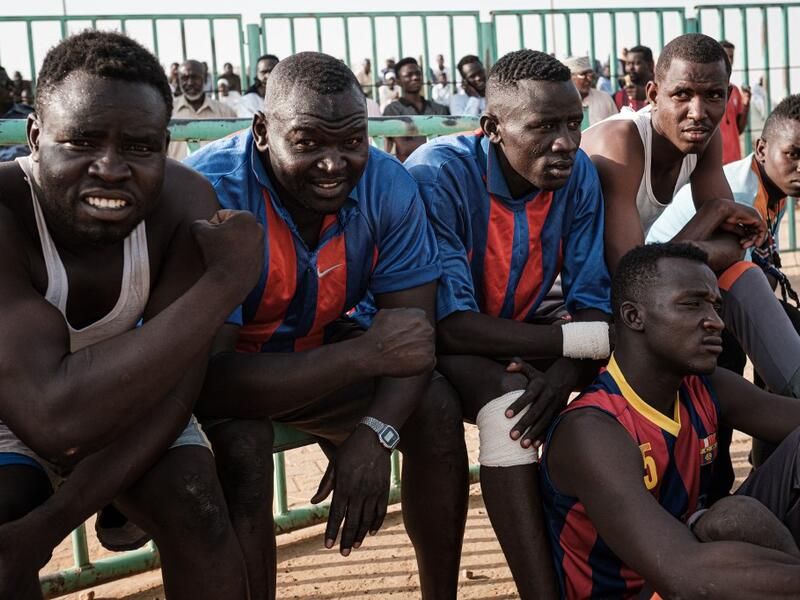 Originating in the Nuba mountains, the sport has become wildly popular country-wide in recent years. The Sudanese Nuba wrestling federation organizes matches every Friday that attract hundreds of people. Yasuyoshi CHIBA / AFP